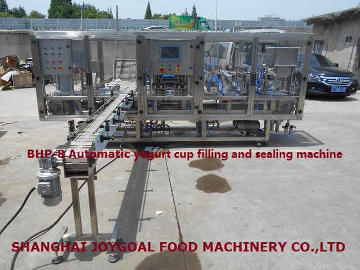 May 10, 2018， BHP-8 Automatic Yogurt cup filling and sealing machine